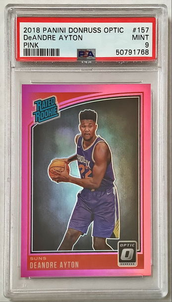 2018-19 Panini Donruss Optic #157 DeAndre Ayton Pink (24/25) PSA 9 Mint RC