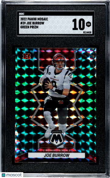 2022 Panini Mosaic Joe Burrow #39 SGC 10