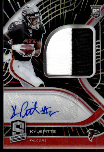 2021 Panini Spectra Prizm Kyle Pitts #216 RC RC Patch Auto /75