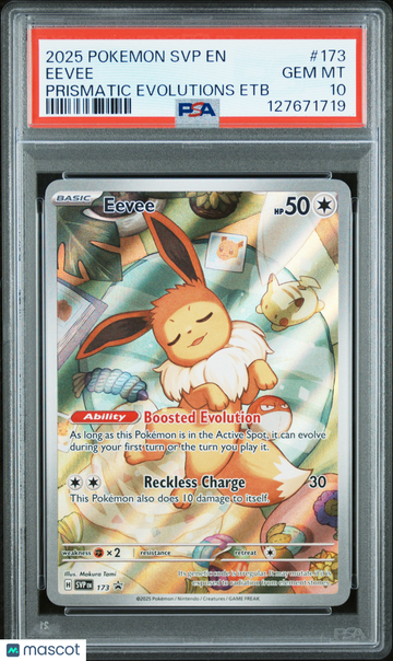 SVP Eevee Foil Black Star Promo PSA 10 #173