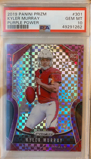 KYLER MURRAY 2019 PRIZM PURPLE POWER SSP /49 PSA 10 GEM MINT