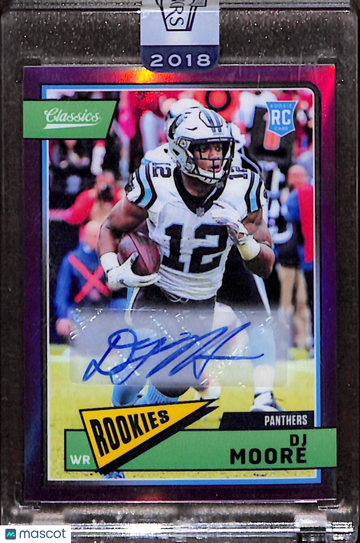 2018 D.J. Moore #310 Purple Rookie 9 Panini Authentic