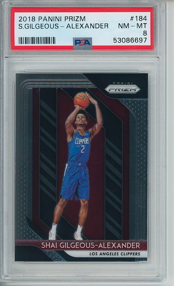 2018 Shai Gilgeous-Alexander Prizm PSA 8 Near-Mint