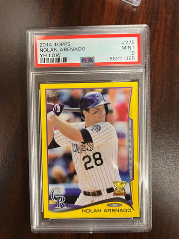 2014 Topps Nolan Arenado Yellow PSA 9