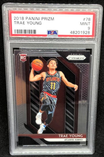 Trae Young 2018 Prizm #78 PSA 9 Mint Rookie RC