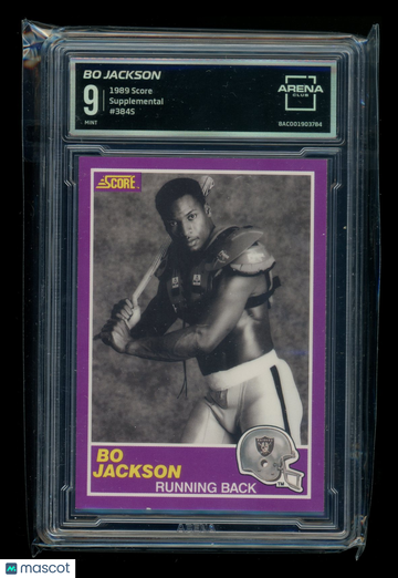 1989 Score Supplemental Bo Jackson #384S Arena Club 9