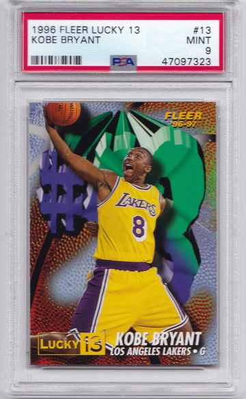 Kobe Bryant 1996 Fleer Lucky 13 PSA 9