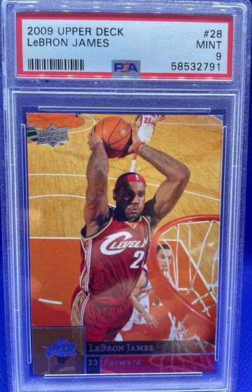 LeBron James 2009-10 Upper Deck #28 PSA 9 MINT Cleveland Cavaliers