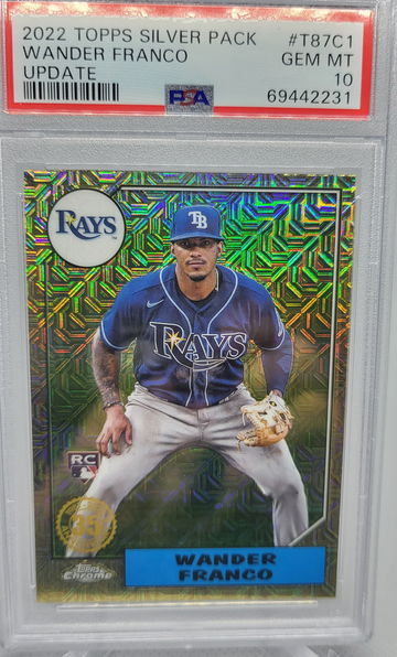 2022 Topps Silver Pack Update #T87C1 Wander Franco RC  PSA 10 Gem Mint 
