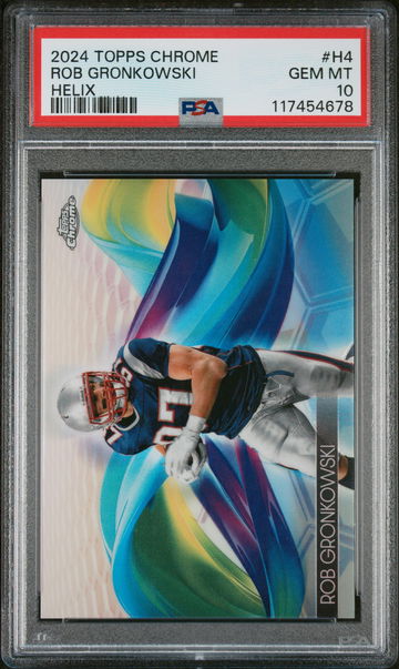 2024 Topps Chrome Helix Rob Gronkowski #H4 PSA 10