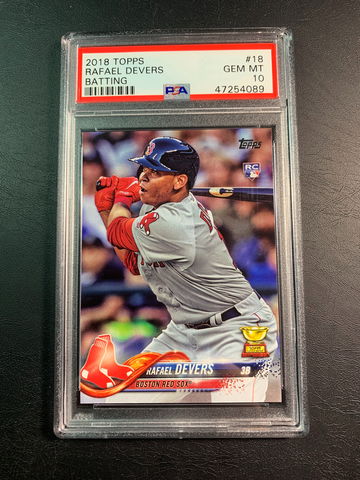 Rafael Devers 2018 Topps Rookie PSA 10.