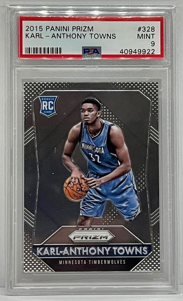 2015 Prizm Karl-Anthony Towns Rookie PSA 9