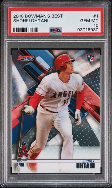 2018 Bowman's Best Shohei Ohtani #1 PSA 10