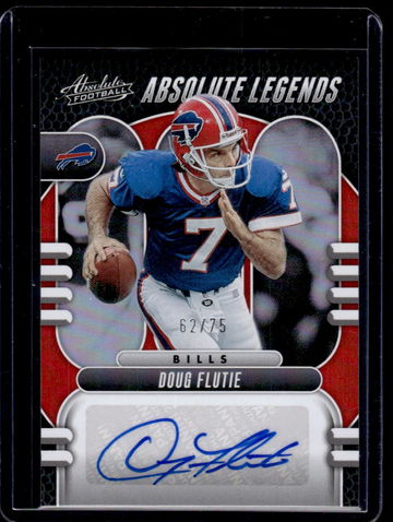 2023 Panini Absolute Legends Auto Doug Flutie Signatures Red #d /75