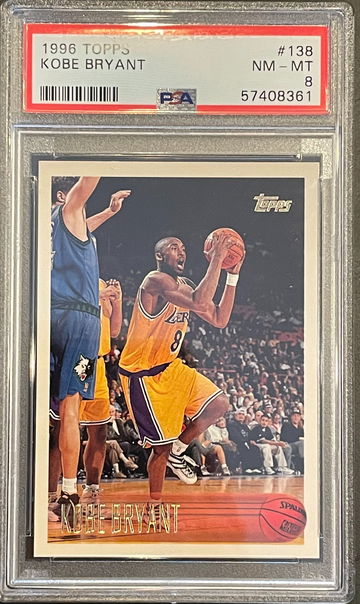 Kobe Bryant 1996 Topps PSA 8 #138 Rookie RC