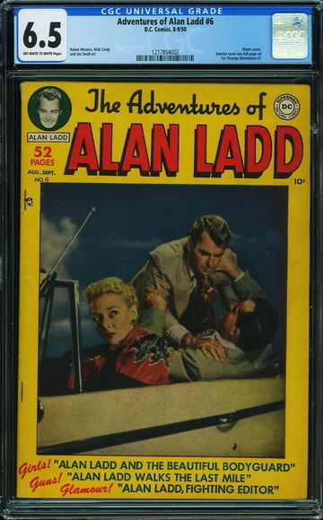 ADVENTURES OF ALAN LADD #6, CGC 6.5 FN+