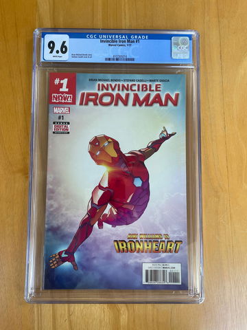 Invincible Iron Man #1 CGC 9.6  1st Riri Williams as Iron Heart 