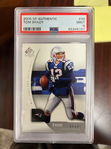 2005 SP Authentic Tom Brady PSA 9