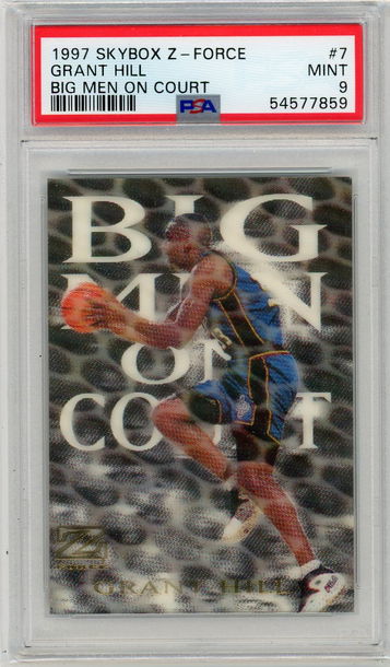 1997 GRANT HILL SKYBOX Z-FORCE BIG MEN ON COURT PSA 9 #7