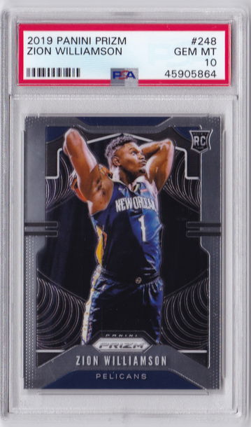 Zion Williamson 2019 Prizm PSA 10 Rookie