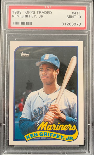 1989 Topps Traded Ken Griffey Jr. PSA 9 Mint
