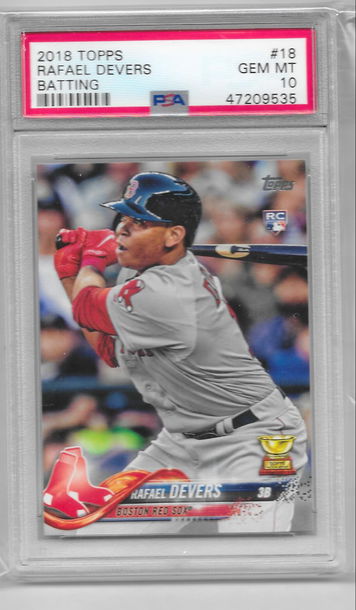 2018 Topps #18 Rafael Devers RC PSA 10