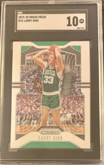 2019-20 Panini Prizm #16 Larry Bird - Boston Celtics HOF. SGC 10 GM.  Gem Mint.
