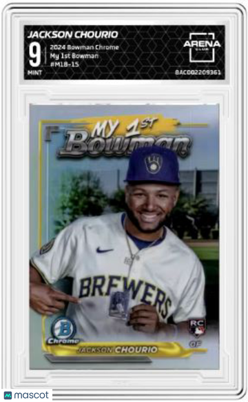 2024 Bowman Chrome Jackson Chourio #M1B-15 My 1st Bowman Arena Club 9