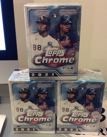 2021 Topps Chrome Baseball Blaster 3 box lot