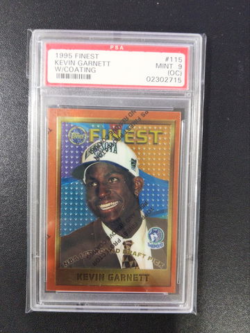 1995 Topps Finest  #115 Kevin Garnett  PSA 9