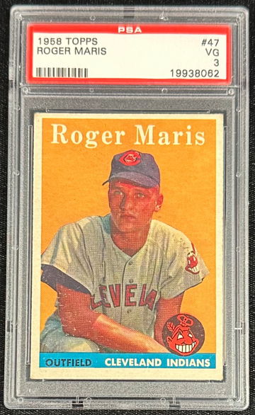 1958 Topps #47 Roger Maris Rookie  PSA 3 