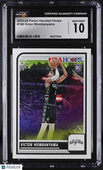 2023-24 Panini Haunted Hoops Victor Wembanyama #108 CGC 10