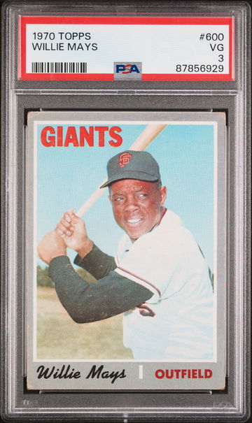 1970 Topps Willie Mays #600 PSA 3