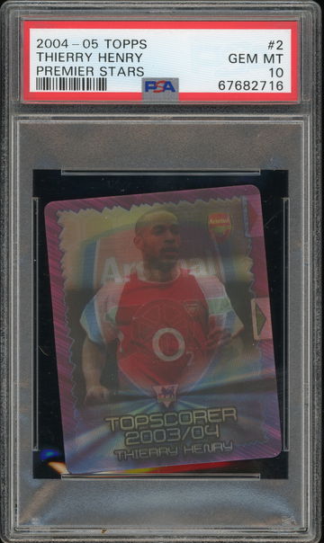 2004 Topps Premier Stars 3D Lenticular Thierry Henry #2 PSA 10 POP 1