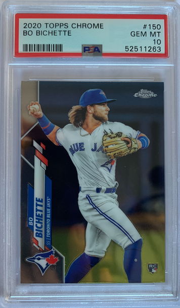 2020 Topps Chrome Bo Bichette PSA 10 Gem Mint