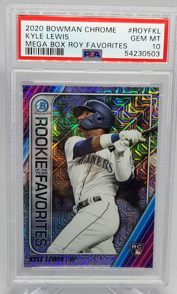 2020 Bowman Mega Box Chrome #ROYFKL Kyle Lewis PSA 10