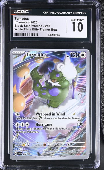2025 Pokemon Black Star Promos Tornadus #SVP210 Holo CGC 10