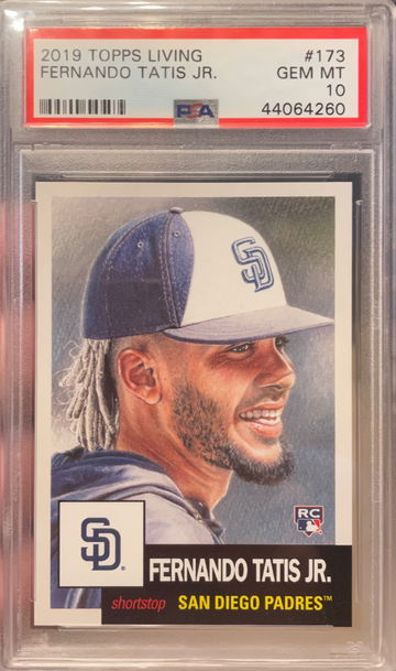 2019 Topps Living Set #173 Fernando Tatis Jr. PSA 10 ROOKIE CARD