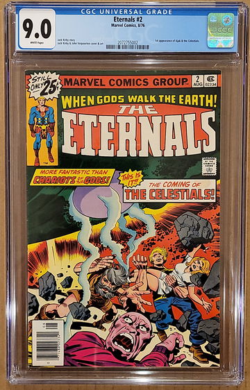 Eternals #2 CGC 9.0 WP  1st Appearance of Ajak and Celestials 1977 VF/NM