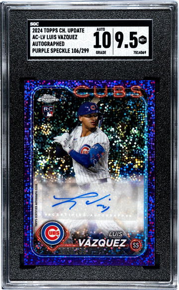 2024 Topps Chrome #AC-LV Luis Vazquez Update /299 SGC 9.5
