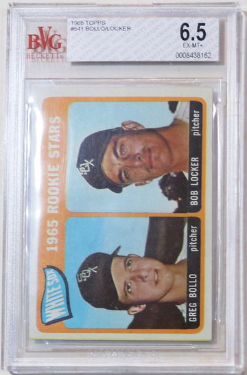 1965 Topps #541 Greg Bollo - Bob Locker - White Sox 1965 Rookie Stars BVG 6.5 EX-MT +