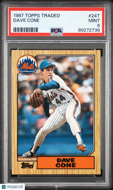 1987 Topps Traded Dave Cone #24T PSA 9