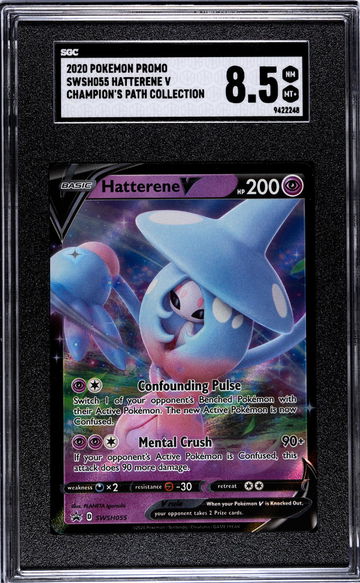 2020 Promo #SWSH055 Hatterene V Champion's Path Collection SGC 8.5