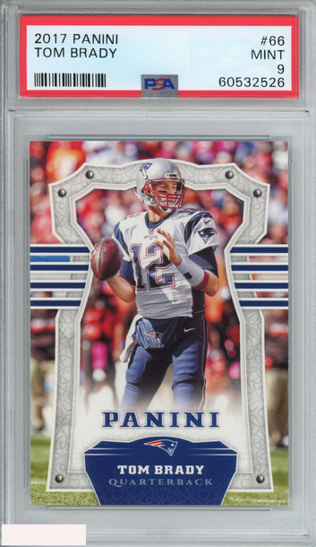 2017 PANINI TOM BRADY #66 NEW ENGLAND PATRIOTS PSA 9 MINT