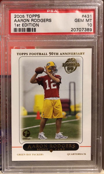 2005 Topps Aaron Rodgers 1st First Edition PSA 10 Gem-Mint