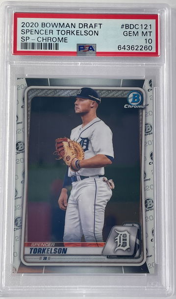 2020 Bowman Draft Chrome Spencer Torkelson Image Variation SP Tigers #BDC121 PSA 10