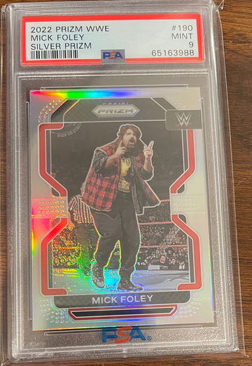 Mick Foley 2022 Panini Prizm WWE  Silver Prizm #190 PSA 9 MInt