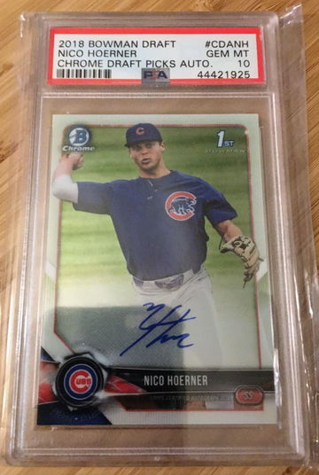 2018 Bowman Chrome Nico Hoerner Auto PSA 10