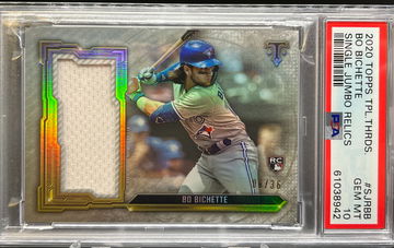 2020 Topps Triple Threads Bo Bichette  08/36 PSA 10 