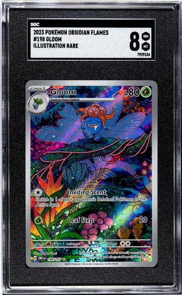 2023 Pokemon Obsidian Flames #198 Gloom Illustration Rare SGC 8
